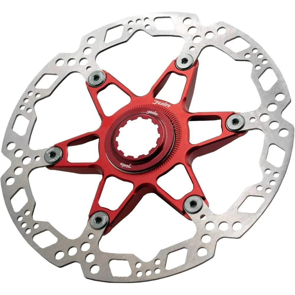 Juin RT01 Centerlock Bicycle Disc Brake Rotor, Red, 160mm Bike Race Enthusiasts